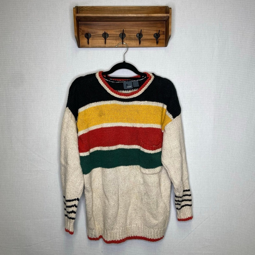 5/$20 Liz wear | Vintage Color‎ Block Thick knit Sweater Small
